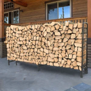 Heavy Duty Firewood Log Rack, 91.6”